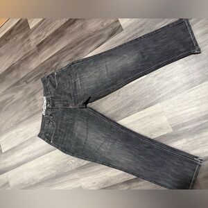 Black straight leg denim jeans 34/32 #straightlegjeans